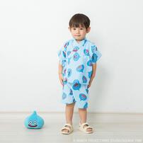 ドラクエベビー＆キッズ キッズ甚平 スライムぴぴぴ(ブルー&times;95cm)