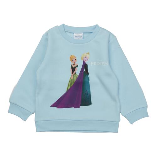 Disney ディズニー アナと雪の女王 長袖デイリートレーナー 起毛 ライトブルー×90cm ベビーザらス限定