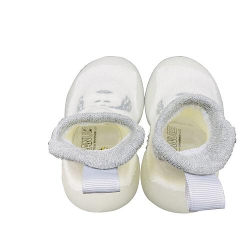 SNOOPY スヌーピー ソックスシューズ(ホワイト×12cm)