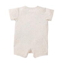  monpoke モンポケ 半袖ロンパース ポシェット付き風 ナチュラル&times;70cm 