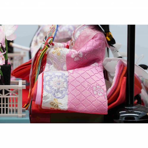 【雛人形】ケース飾り 親王飾り「桜模様黒塗」(322611)ひな人形 ひな祭り お雛様 おしゃれ トイザらス・ベビーザらス限定【メーカー直送】