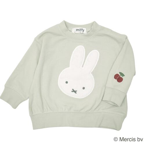 ミッフィーファーアップリケトレーナー ライトパステル×90cm ベビーザらス限定