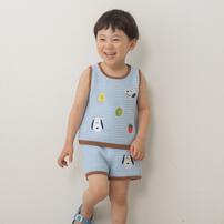 SNOOPY スヌーピー ショートパンツ クロシェニット ライトブルー&times;90cm ベビーザらス限定