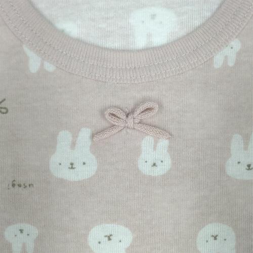 2枚組抗菌半袖シャツ肌着フライス うさぎ&times;ハート ピンク&times;95cm ベビーザらス限定