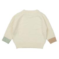 ベビーザらス限定　RAT-A-TATR ラッタッター ケーブルニット(ホワイト&times;90cm)