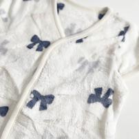 パジャマベスト フリース リボン柄 グレー×80-95cm ベビーザらス限定