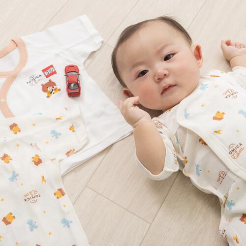 TOMICA&TOM トミカとトム 新生児肌着3点セット ベビーザらス限定