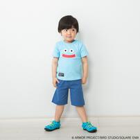 ドラクエベビー＆キッズ ハーフパンツ キングスライム ブルー&times;100cm