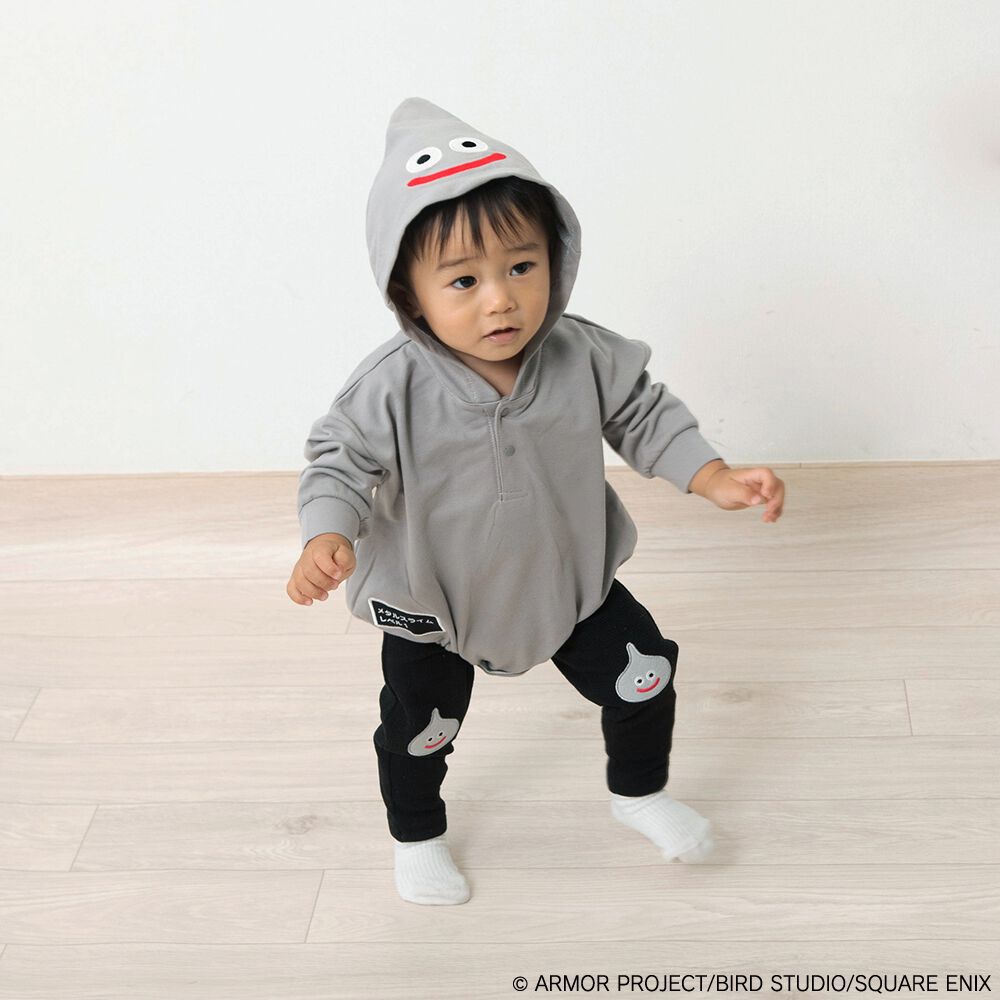 ドラクエベビー＆キッズ レギンス付きボディスーツ メタルスライム