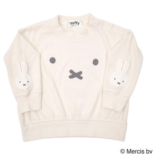 ミッフィーソデアップリケトレーナー ナチュラル×80cm ベビーザらス限定