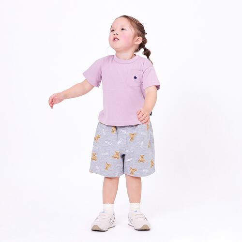 POLO BCS 裏毛総柄ハーフパンツ グレー&times;80cm ベビーザらス限定 赤ちゃん 出産準備 出産祝い ベビー服 子供服