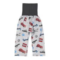 TOMICA トミカ 半袖パジャマ 総柄 腹巻付き グレー&times;110cm