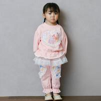 【Sophitica × tsumashi1118さん】Disney プリンセス 裏毛チュールパンツ ピンク×90cm ベビーザらス限定