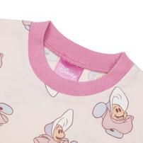 Disney ディズニー ヤングオイスター 長袖Tシャツ 天竺 総柄 ピンク&times;90cm ベビーザらス限定