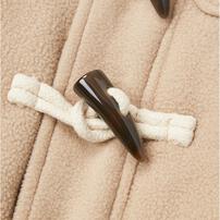 RAT-A-TATR ラッタッター ダッフルコート 中綿 無地 ベージュ×90cm