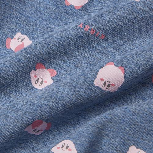 星のカービィ 吊りブルマ 総柄 デニムニット グレー&times;70-80cm ベビーザらス限定