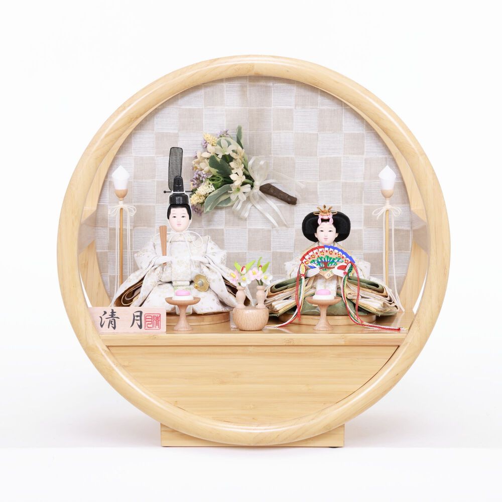 雛人形】親王飾り 円形市松アレンジフラワー | マタニティ・ベビー用品