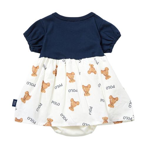 POLO BCS ギャザースカートロンパース ネイビー&times;80cm  ベビーザらス限定