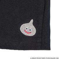 ドラクエベビー＆キッズ 刺繍半袖ロンパース メタルスライム ブラック&times;80cm