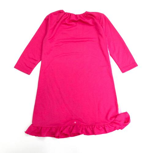 Disney ディズニー 長袖ナイトドレス フリル付き プリンセス ピンク×100cm ベビーザらス限定