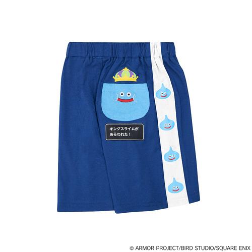 ドラクエベビー＆キッズ ハーフパンツ キングスライム(ブルー&times;95cm)