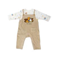 miffy ミッフィー 長袖フィットオールサロペット風 ミディアムベージュ×80cmベビーザらス限定