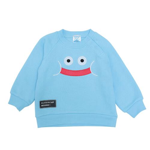ドラクエベビー＆キッズ スウェットシャツ キングスライム(ブルー&times;80cm)  ベビーザらス限定　
