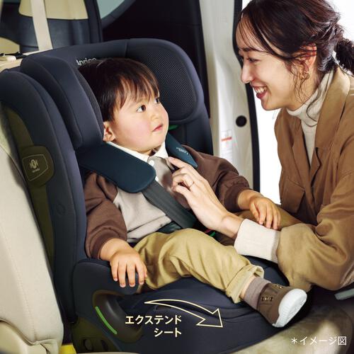 Aprica アップリカ リライド AB (ネイビー) ジュニアシート ISOFIX固定 R129適合 ロングユース 15カ月頃～12才頃まで