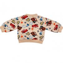 【Sophitica × tsumashi1118さん】Disney カーズ 裏毛トレーナー ライトベージュ×100cm ベビーザらス限定