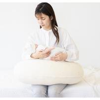 妊婦さんの悩みにとことん向きあった抱き枕 授乳クッション パイルアイボリー