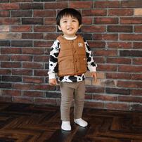 BUDDYLEE ベスト エステルキルト×タフタ 70-80cm