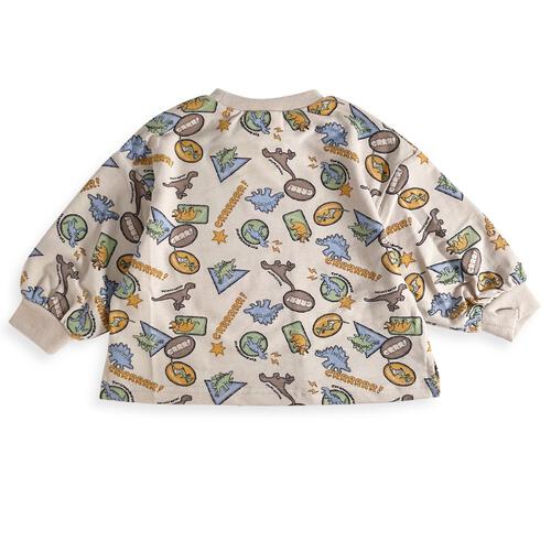 COJIKA ストレッチデイリートレーナー ミニ裏毛 恐竜 ベージュ×90cm ベビーザらス限定