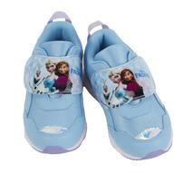 Disney ディズニー ベルトスニーカー アナと雪の女王 ブルー&times;18.0cm