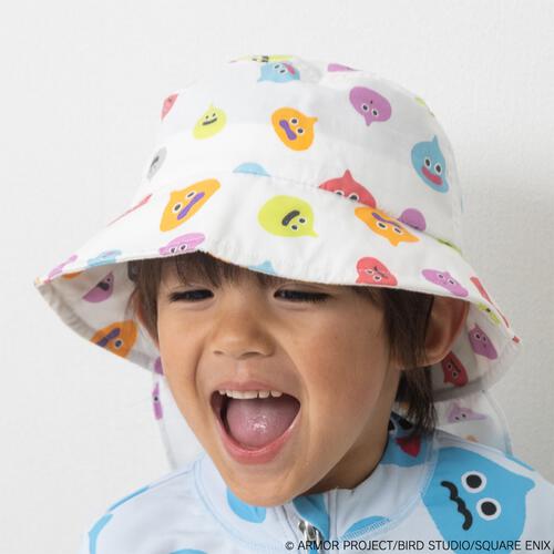 ドラクエベビー＆キッズ ツイルハット 日よけ付き(ホワイト&times;50-52cm