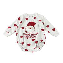 クリスマスダルマオール 裏毛 サンタ コスチューム ベビー サンタクロース コスチューム 子供 衣装 ホワイト×70cm ベビーザらス限定