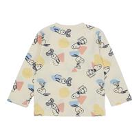 SNOOPY スヌーピー 長袖Tシャツ 天竺 総柄 ナチュラル×90cm ベビーザらス限定