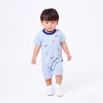 POLO BCS ロゴクマ半袖ロンパース ターコイズ&times;70cm ベビーザらス限定