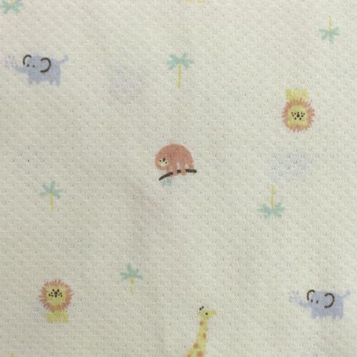 2枚組 半袖ロンパース肌着 メッシュニット クマXアニマル グリーン&times;70cm