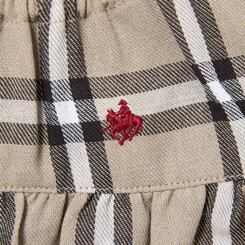 POLO BCS 袖フリル半袖ロンパース ベージュ&times;80cm ベビーザらス限定