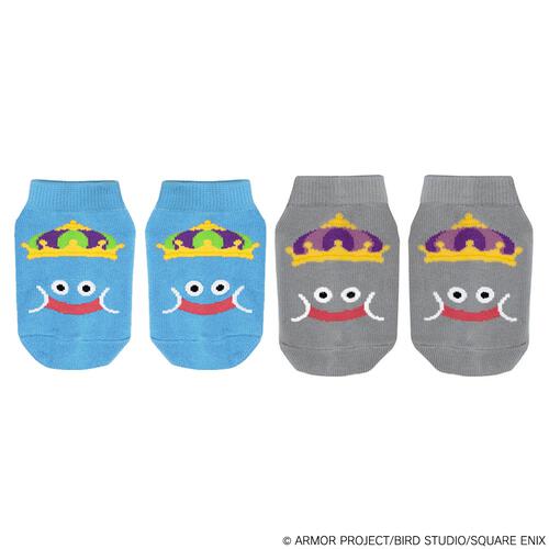 ドラクエベビー＆キッズ 2足入りショートソックス キングスライム＆メタルキング