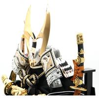 【五月人形】兜飾り ケース飾り「彫金龍立体鍬形一本太刀」 (538105)コンパクト ブルー 男の子 トイザらス・ベビーザらス限定【メーカー直送】