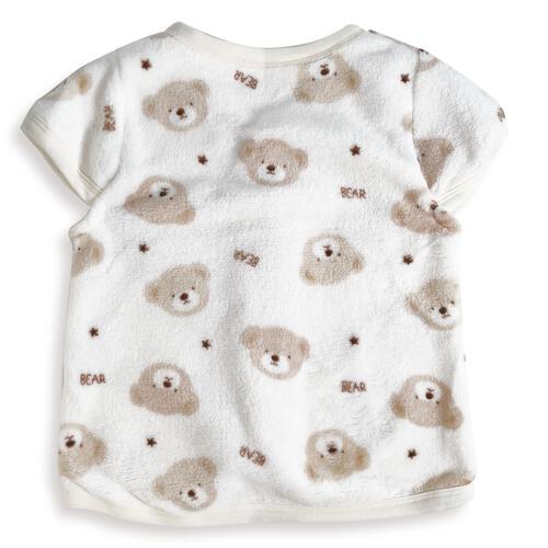 パジャマベスト フリース クマ柄 ベージュ×80-95cm ベビーザらス限定