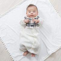 POLO BCS チェックスタイ付きドレスオール ナチョラル×50-70cm