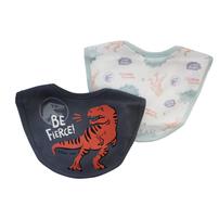 JURASSIC WORLD ジュラシックワールド 2枚組スタイ 丸型 ベビーザらス限定