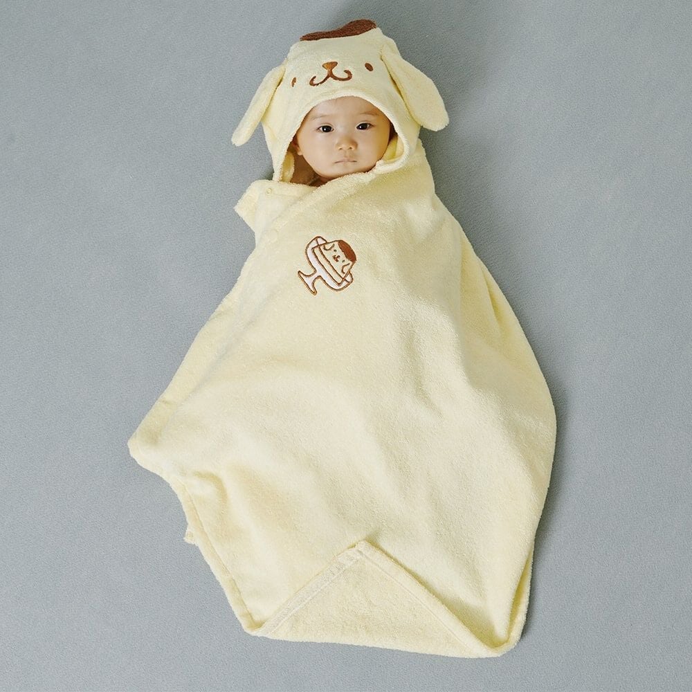 SANRIO サンリオ フード付き湯上りタオル ポムポムプリン(ポムポム