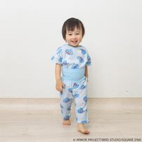 ドラクエベビー＆キッズ メッシュパジャマ スライムぴぴぴ ブルー&times;90cm