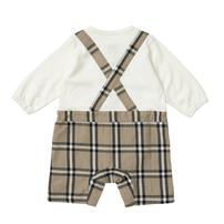 POLO BCS チェックレイヤード風ロンパース ベージュ&times;80cm ベビーザらス限定