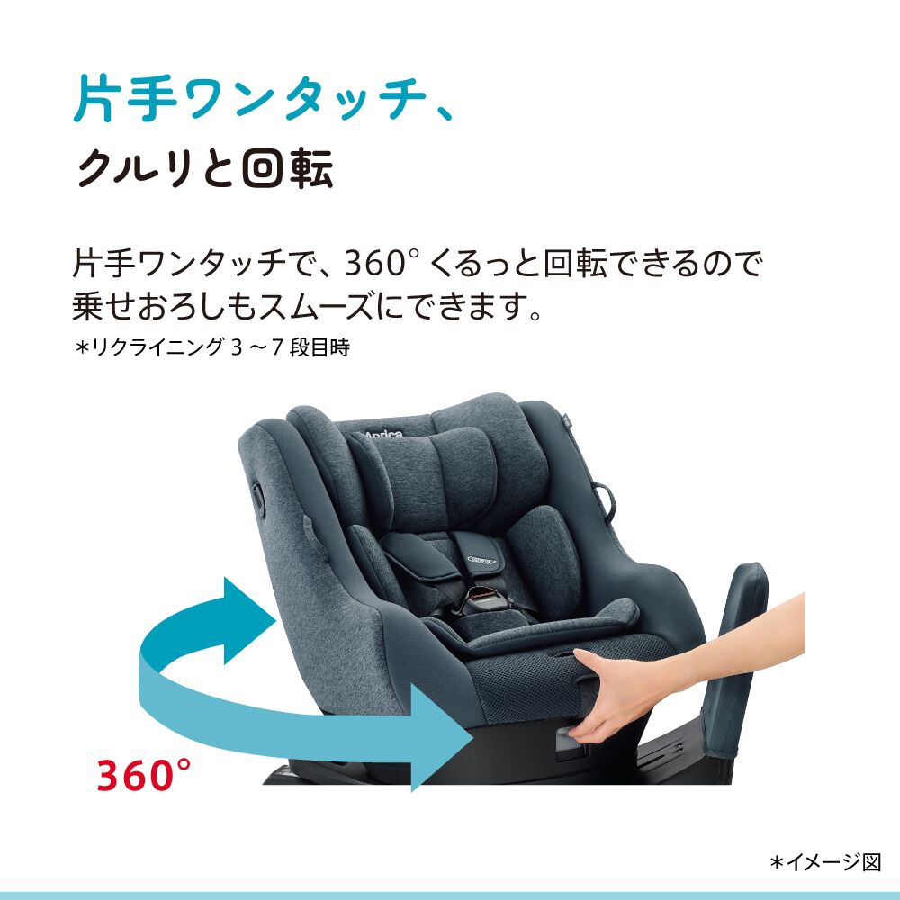 Aprica アップリカ クルリラ プラス ライト AB (ネイビー