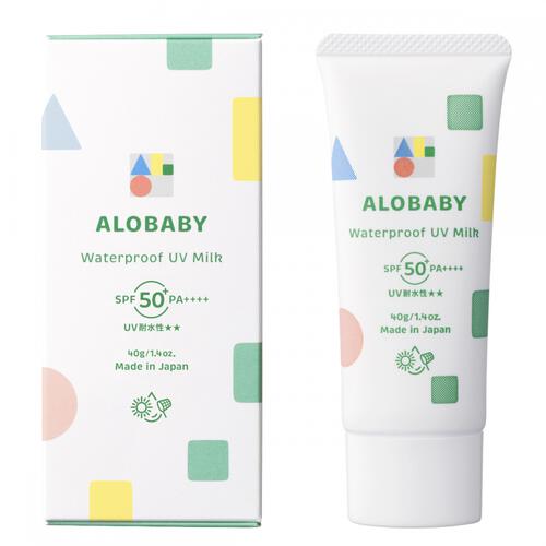 アロベビー ウォータープルーフ UVミルク SPF50+/PA++++  40g