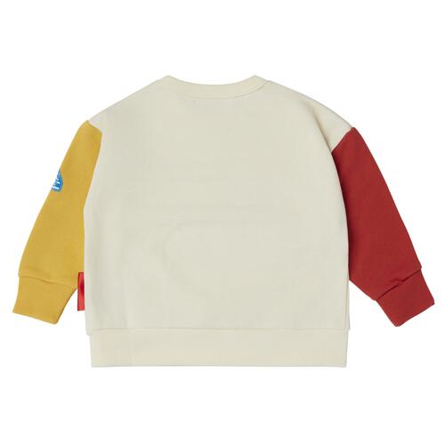 【TOMICA kie_158さんプロデュース】TOMICA トミカ 長袖トレーナー 袖配色  ホワイト×120cm